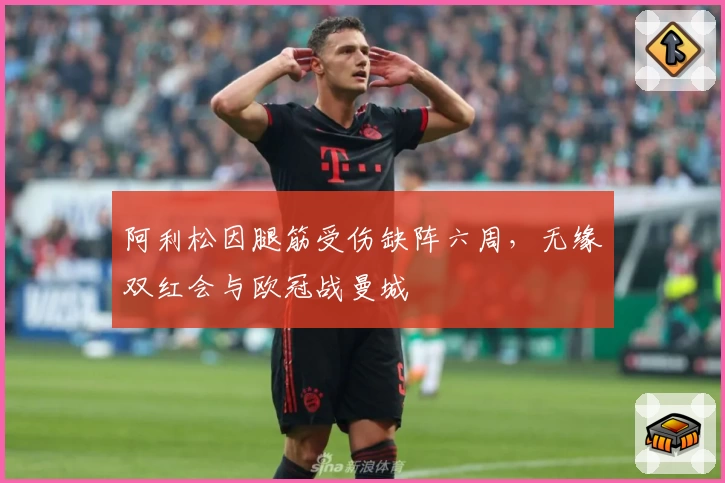 阿利松因腿筋受伤缺阵六周，无缘双红会与欧冠战曼城